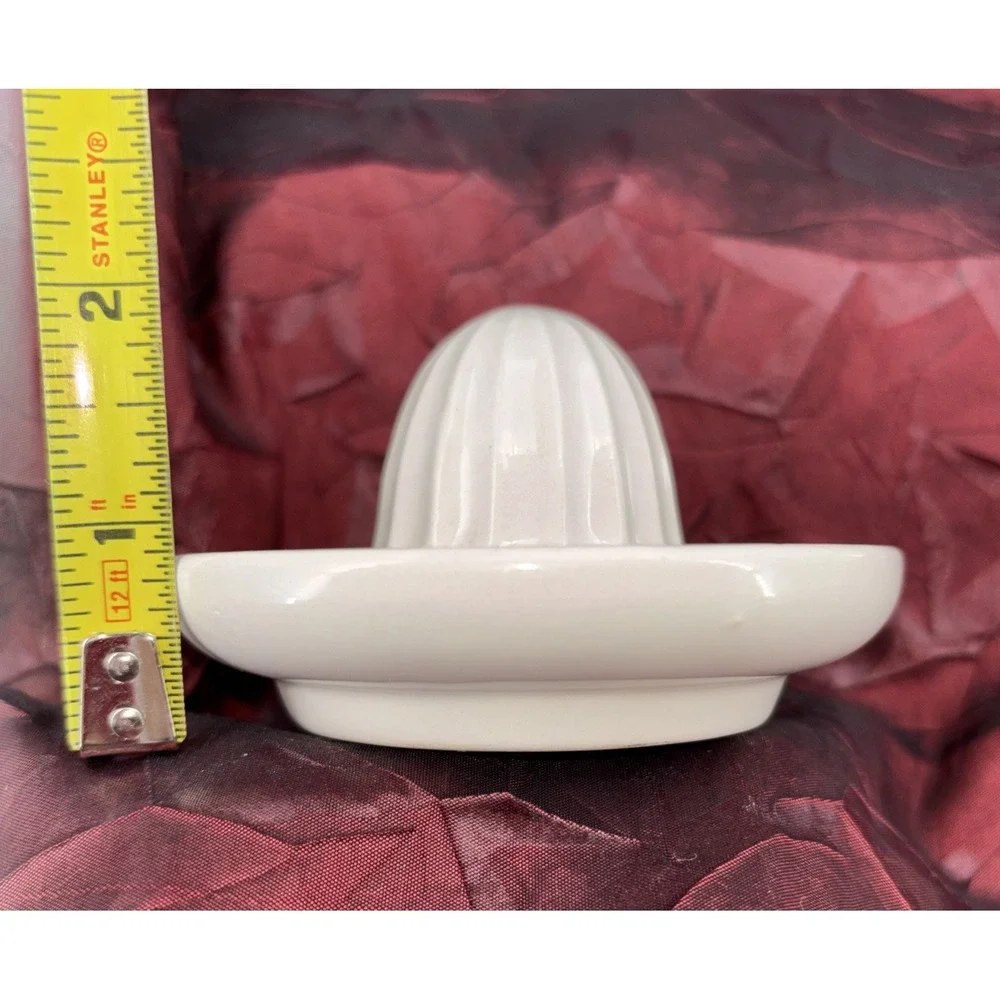 Vintage Mini Ceramic Round‎ Lemon/Lime Juicer Reamer Topper For Mug or Cup EUC